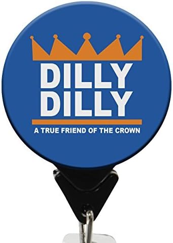 dilly dilly- 无扭转徽章卷轴,带旋转夹和超长 86.