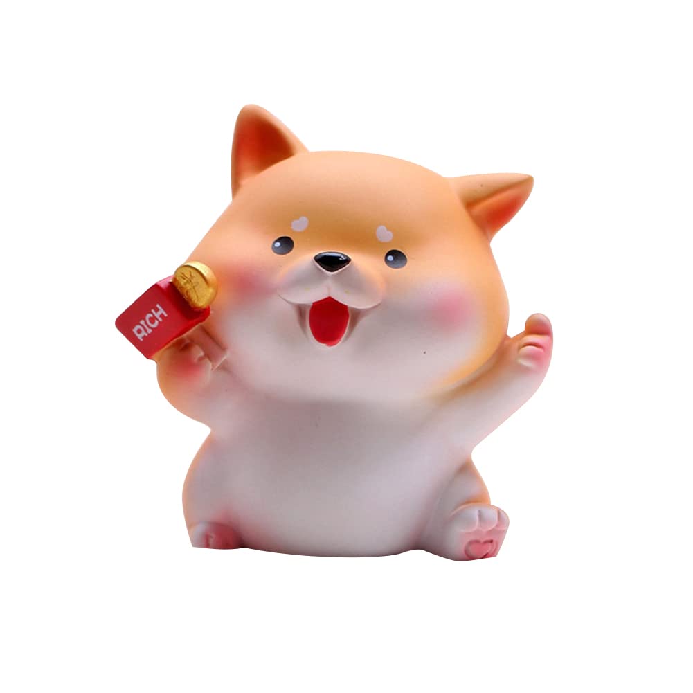 ikasus Cute Shiba Inu Car Dashboard decoration, Cute Shiba Inu decorated toy car dashboard decoration car interior accessories, creative toy party gifts Birthday mini tabletop decoration