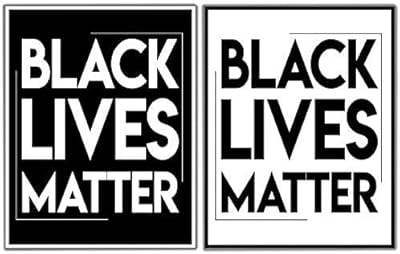black lives matter 励志种族和谐平等海报 - 2 件套 墙壁艺术 21.