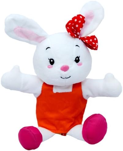 蓝迪智慧乐园 手偶姗姗 卡通兔子毛绒玩具公仔