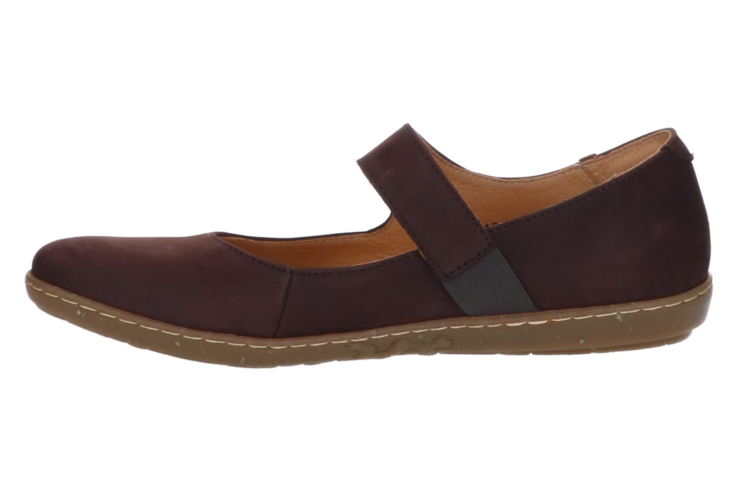 El Naturalista Women's N5301 Pleasant brown/Coral Mary Jane shoes