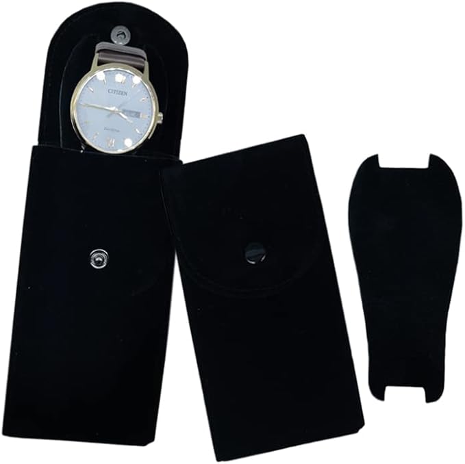 ankirol 手表盒套袋天鹅绒旅行包 4 件装男女耐用便携式手表防尘保护