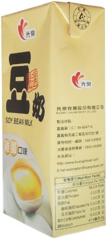 Kc 光泉台湾进口饮料原装光泉豆浆100 纯豆素材非转基因鸡蛋豆奶 不含防腐剂 320ml 6支 亚马逊中国 食品