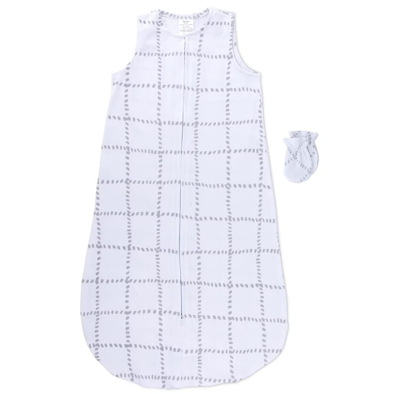 Baby can wear blanket and mittens set (piece) - * Knitted cotton suitable -6 months for baby girls (pink gridlines and solid pink), bag - grey gridlines, 6 months