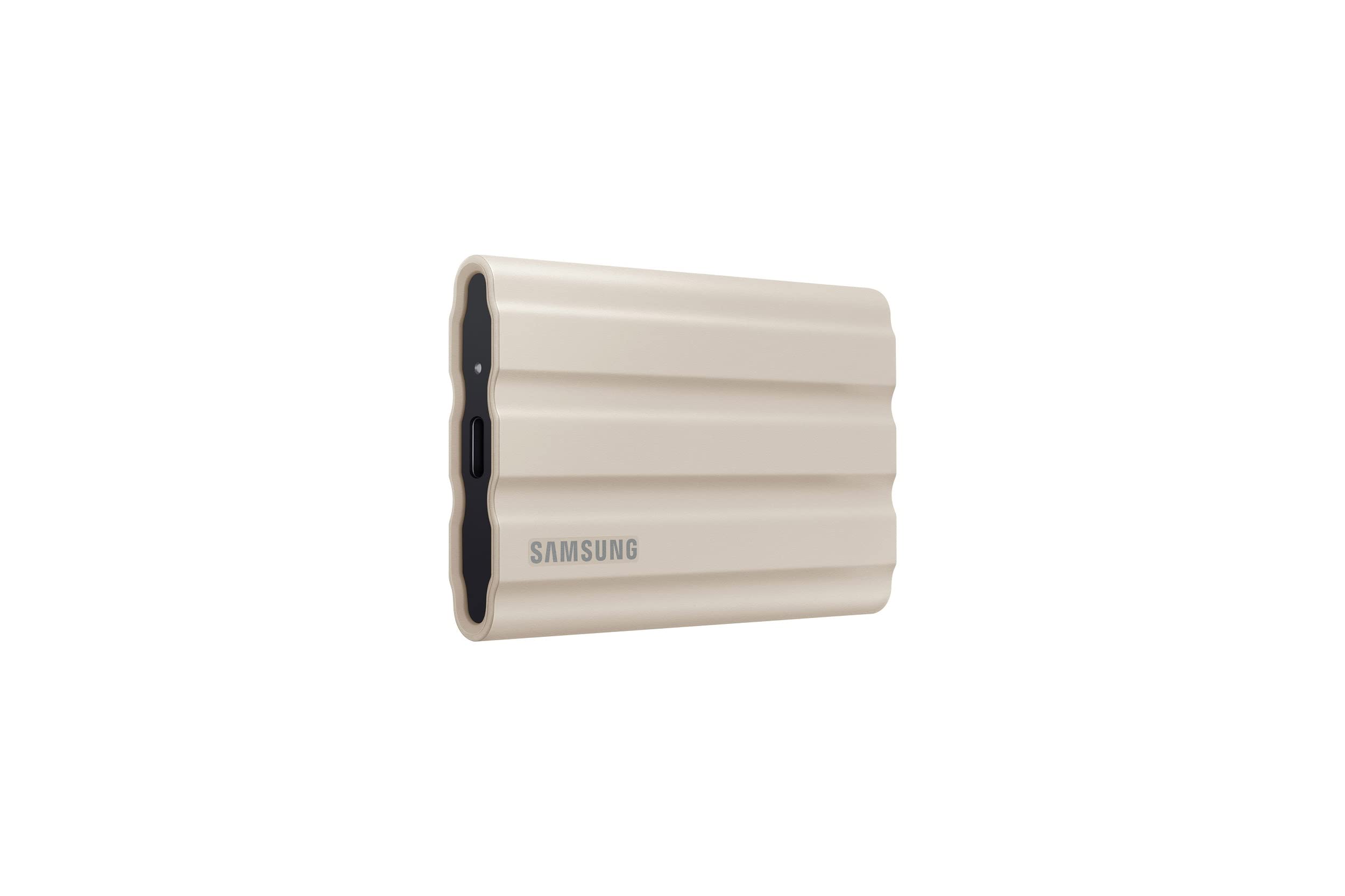 Samsung T7 Shield portable SSD USB.TB, IP65 waterproof, external SSD compatible with PC/Mac /Android/ game console, MUPET0K/AM, 0, beige