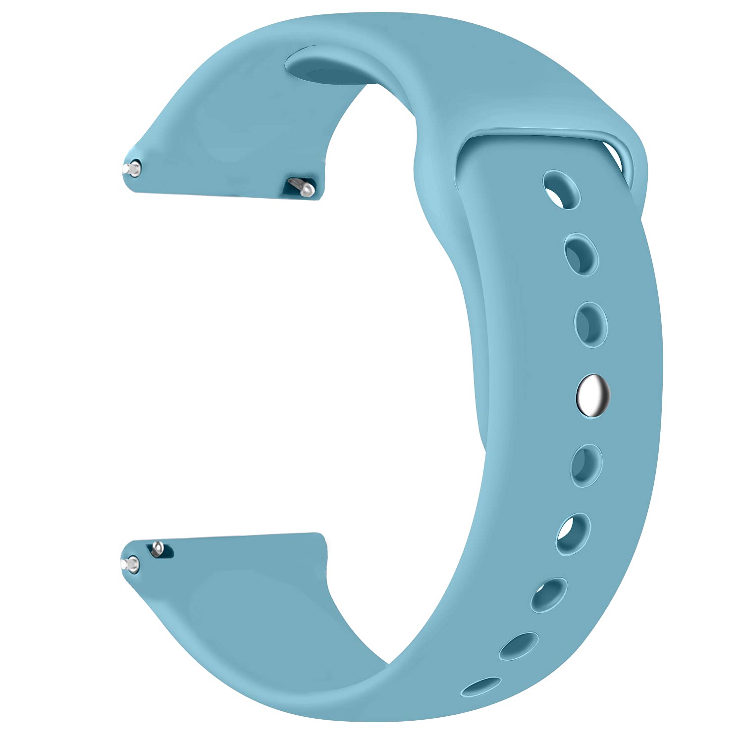 YOUKEX 20mm/22mm strap compatible with Samsung Galaxy Watch Active 2 40mm 44mm,Galaxy Watch 4,Galaxy Watch 3 41mm 45mm,Galaxy Watch 46mm,Gear S3 Classic, soft silicone replacement strap