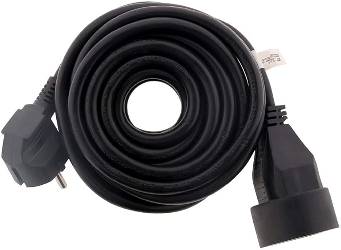 zenitech 延长电缆 16 a ho5vv-f 3g1.5 平方毫米,黑色,3 米