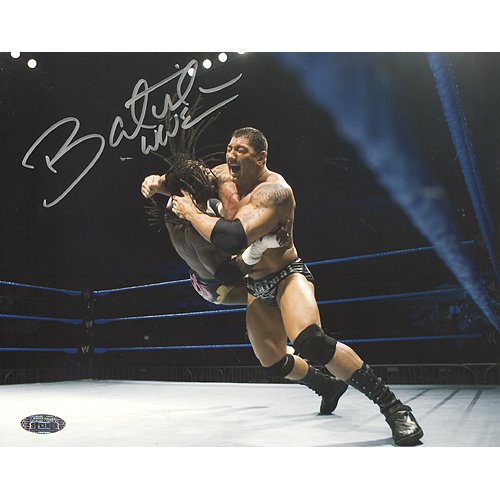 Steiner Sports WWE Batista signed action photos