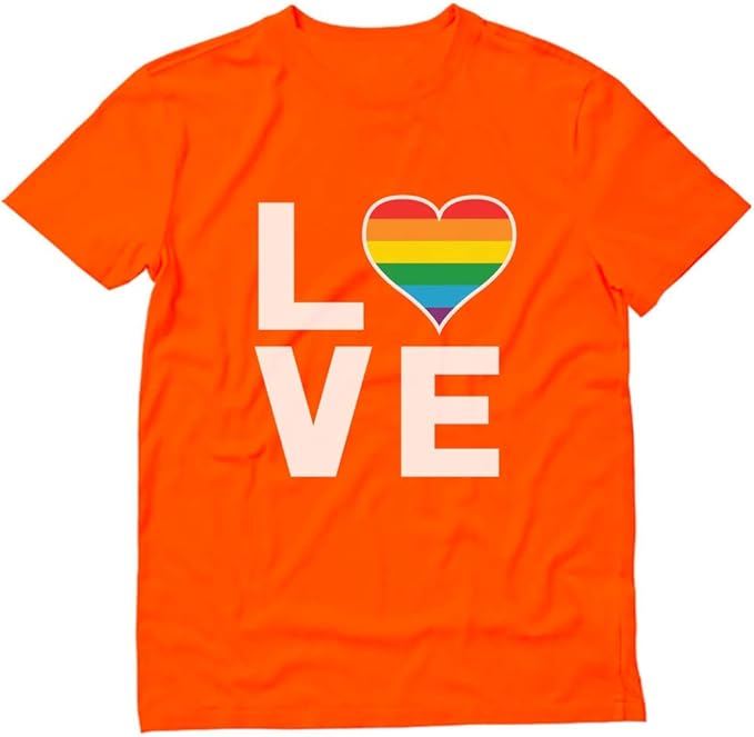 gay love - 彩虹爱心同性恋骄傲意识 t 恤