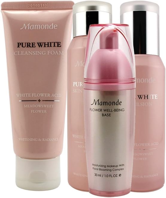 mamonde 梦妆 化妆品专柜专卖套装 梦妆花萃净白套装 组合 补水保湿y