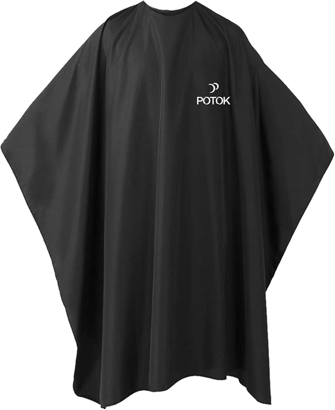 64 厘米沙龙披风,用于造型理发理发师(黑色)