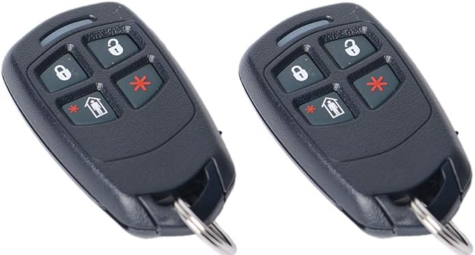 2 件装 honeywell 5834-4 四键无线钥匙遥控器