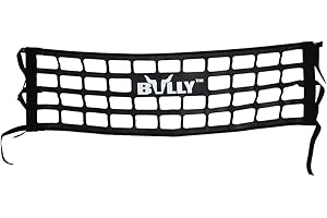 Bully TR-03WK 黑色尼龙通用适合卡车重型全尺寸货物尾门网，雪佛兰（雪佛兰）、福特、丰田、GMC、道奇 RAM、吉普卡车的