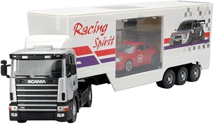 俊基1 43赛车运输车模型货柜运输车合金模型玩具箱式货运车模型2159白色货柜车 玩具 亚马逊中国