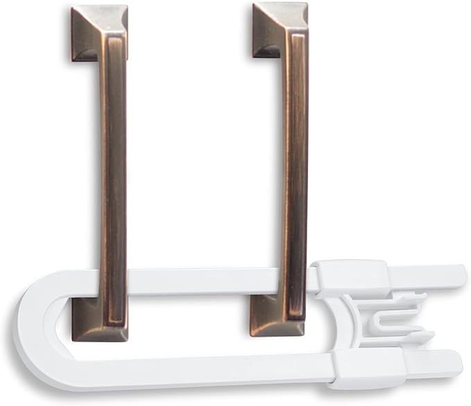 vmaisi 婴儿滑动橱柜锁 - 10 个装可调节 u 形儿童*锁,适用于厨房