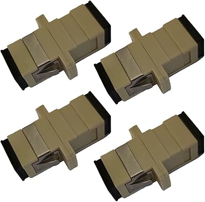 4x sc 至 sc 单工多模法兰光纤耦合器适配器连接器 sc-sc 光纤耦合器