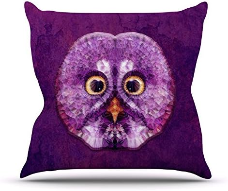 猫头鹰紫色" 户外抱枕 - 多色