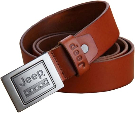 Jeep 男士皮带 时尚男士皮带 经典男士皮带 时尚男士皮带棕色free Size 服饰箱包 亚马逊中国