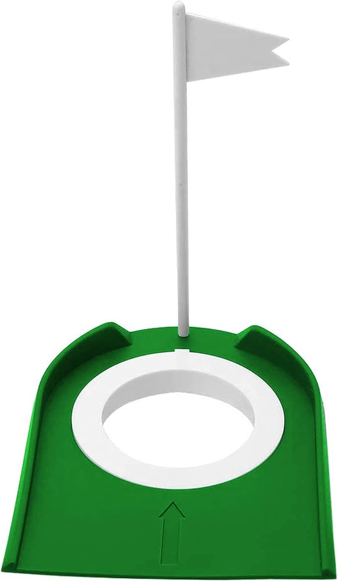 高尔夫推杆杯,室内室外塑料高尔夫训练辅助器,带孔和旗帜