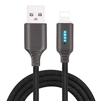 快速充电usb 充电器 智能自动断开充电线 自动切断快速充电尼龙线 兼容iphone Android 手机for Iphone 亚马逊中国 手机通讯