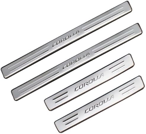 丰田花冠专用不锈钢门槛条花冠专用不锈钢迎宾踏板 套装 汽车用品 亚马逊中国