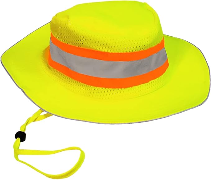 反光服装高能见度游侠风格*帽 - 符合 ansi 标准,360° 反光覆盖