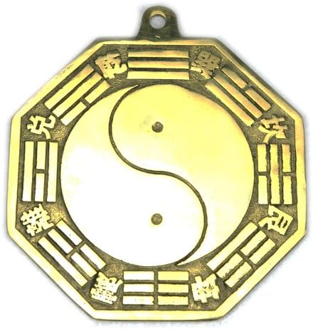 聚仙阁开光天然纯铜可挂太极八卦镜旺财化煞祛病驱邪家居必备