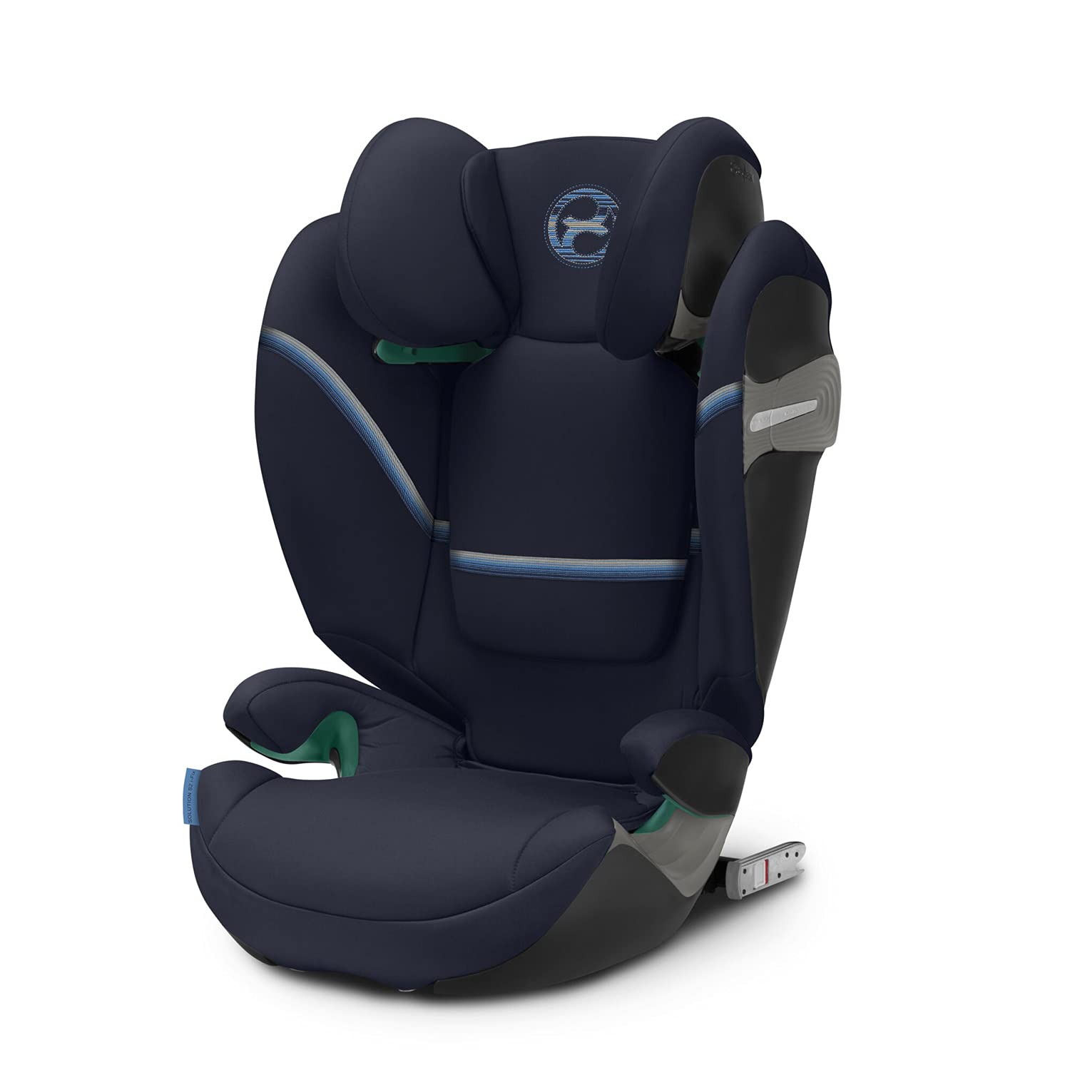 CYBEX Gold Kindersitz Solution S2 i-Fix, child car seat suitable for cars with ISOFIX, 100-150 cm, suitable for children aged 3 to 12 (15-50 kg), navy blue