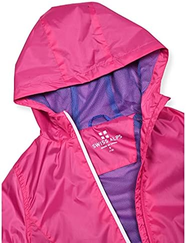 swiss alps 女童防风轻量防雨夹克 【swiss alps】 服饰箱包 - 亚马逊
