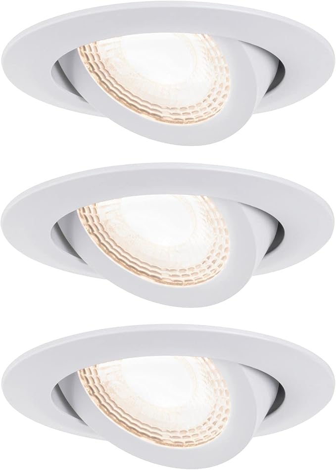 paulmann 柏曼 93388 led 嵌入式灯 套装 可旋转 暖白色 圆形 包括 3