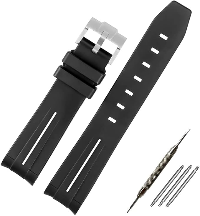 橡胶表带适用于劳力士潜水员表带 gmt yatch master 16622 green