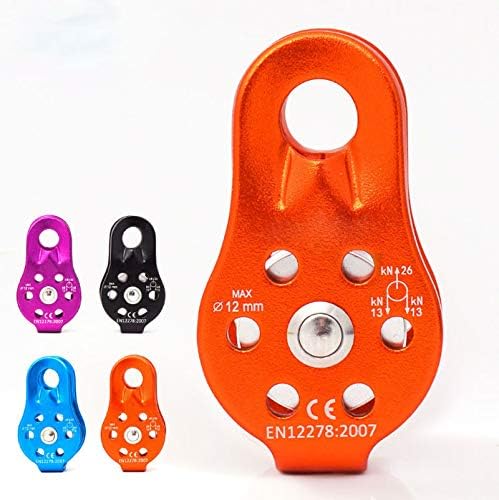 dada 微型攀岩滑轮高强度铝合金镁合金滑轮*户外工具,用于攀登下坡