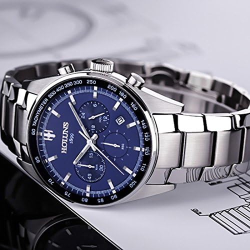 holuns 豪伦诗 男士计时 日历 测速 夜光 大表盘石英表 极速ss001g-1