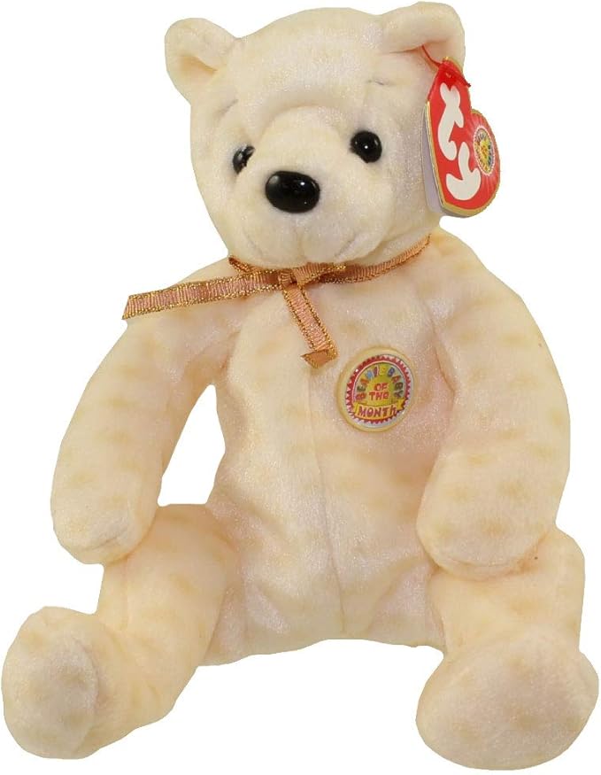 ty beanie baby ~ popcorn the bear 2003 年 10 月 bbom ~ 薄荷色带