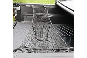 SNBLO 货物网 - 卡车货物整理箱后备箱网,三袋网状存储网,适合丰田坦途系列