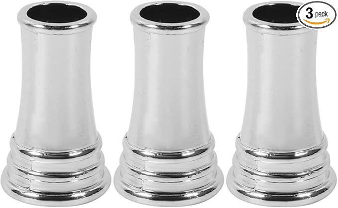 LUOZZY 3 件金属笔筒单笔筒铜笔筒桌面笔筒适用于家庭办公室(银色)