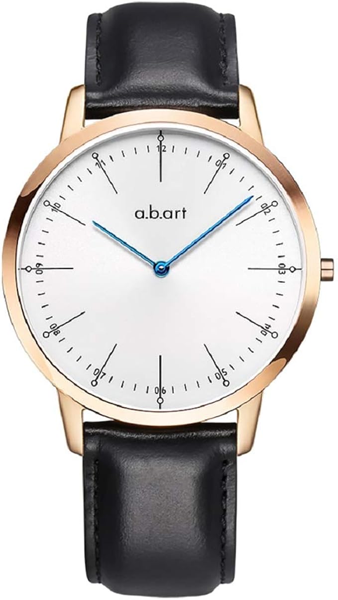 abart fl41-001 太阳光表盘蓝色石英瑞士机芯蓝宝石水晶男式手表