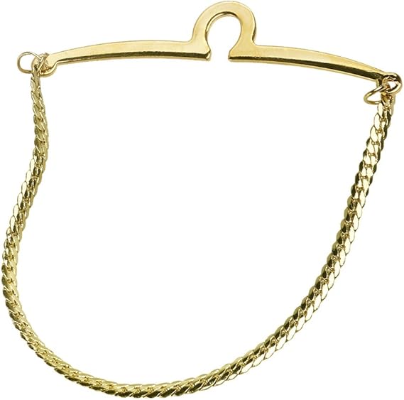 rosenice 领带链 男士领带夹 项链(金色), 铜