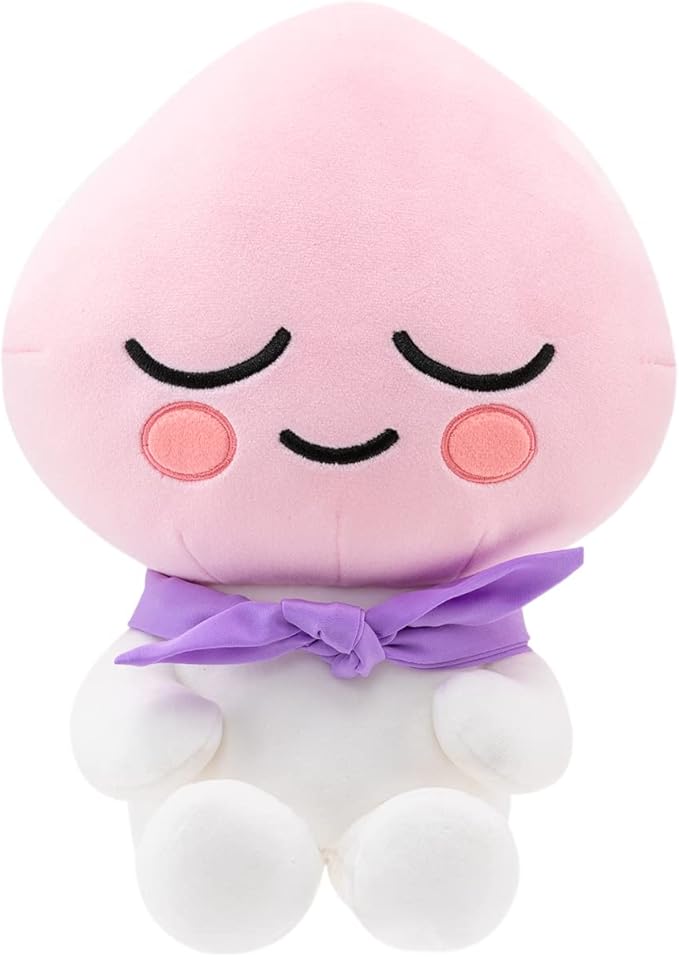 kakao friends golf 基本驾驶员头套,人物盖,柔软超细纤维套(桃子)