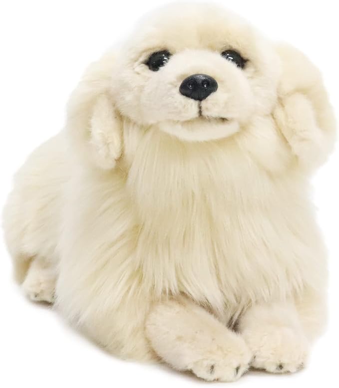 my dog 迷你金毛猎犬躺着高级填充动物伴侣宠物 - 逼真逼真