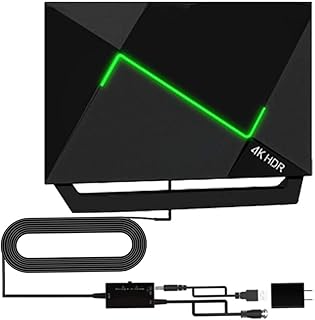 电视天线 - 室外数字高清电视天线适用于 4k 1080p 电视天线,带放大器