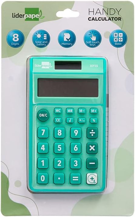 Liderpapel 计算器 XF13 8 太阳能和电池,*,115 x 65 x 8 毫米