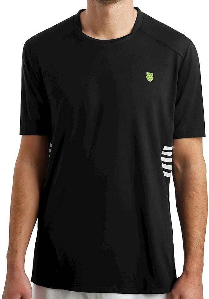 k-swiss k-swiss, hypercourt crew t-shirt herren - schwarz, wei