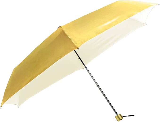 waterfront 折叠伞 银行员遮阳伞 金色 手动打开 晴雨两用 60厘米