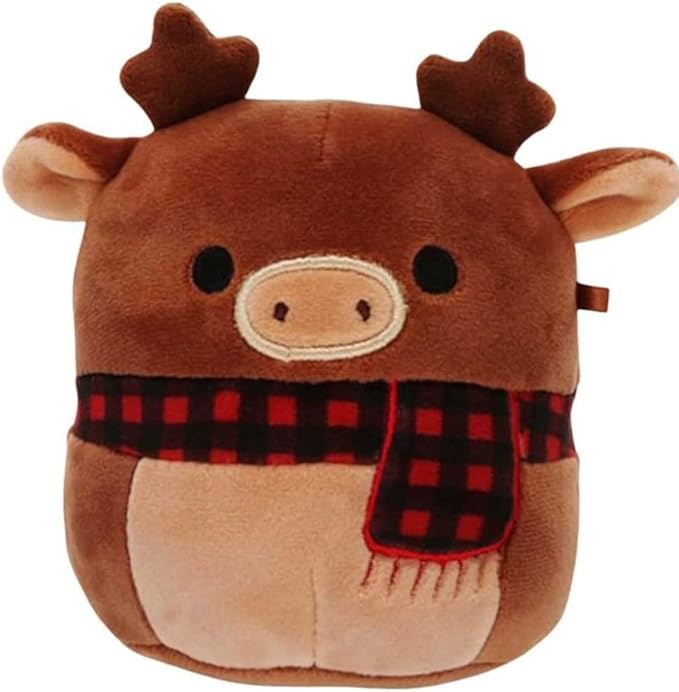 squishmallow 官方圣诞节冬季假日 kellytoy 毛绒柔软毛绒玩具动物(红