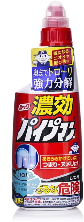 LION 日本狮王 LOOK通渠佬管道疏通剂(浓缩啫喱型)450ml(进口) : 亚马逊中国: 健康和家居用品