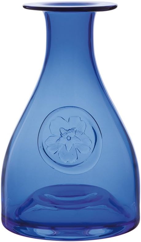 dartington primrose 蓝色玻璃花瓶