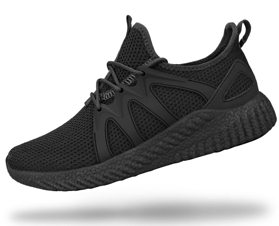 Feethit men's lightweight road running shoes Breathable walking shoes Non-slip tennis shoes slip-on fitness sneakers