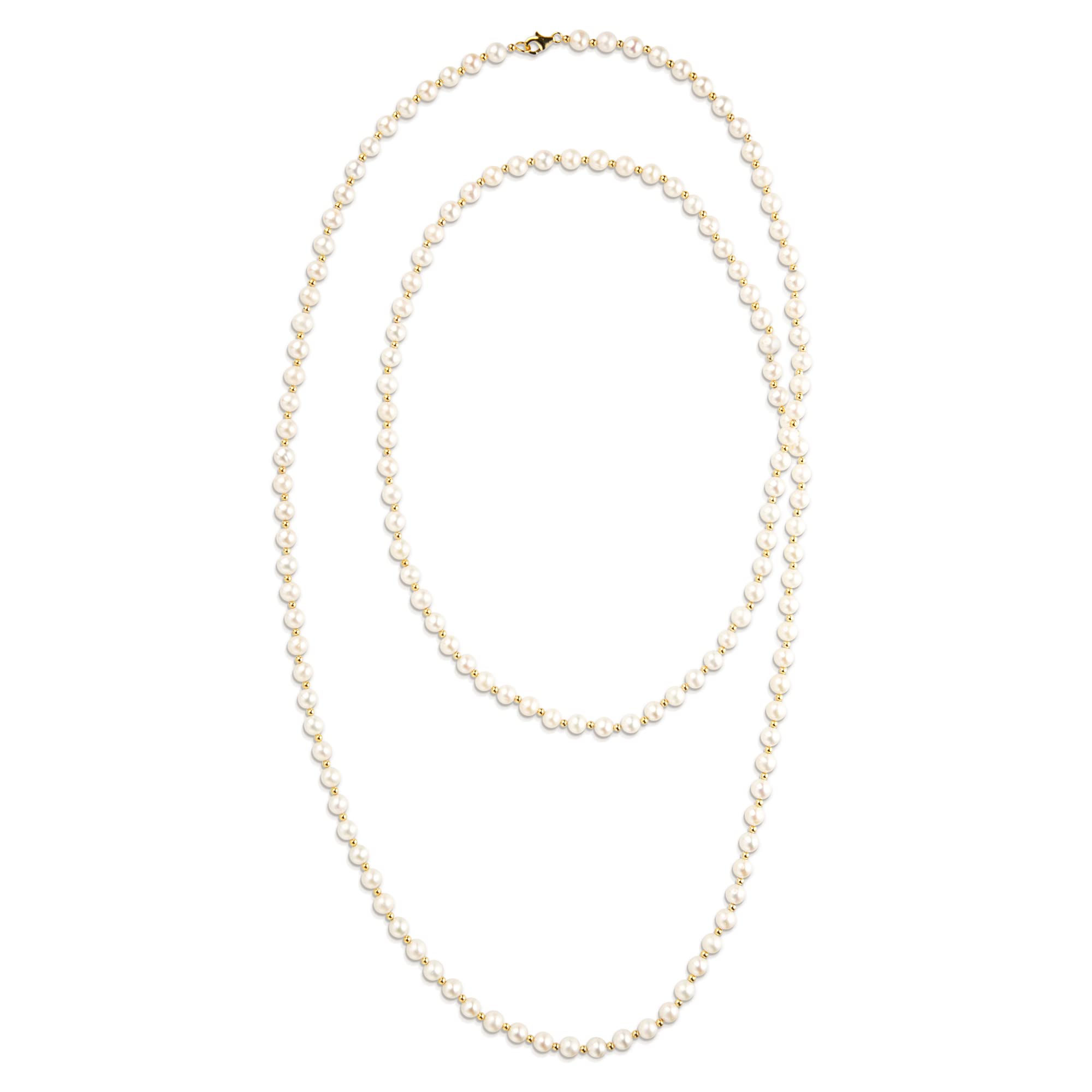 Pearlsays Pearl Necklace Women's 925 Sterling Silver Natural Pearl Choker Women's Jewellery AAAA Quality true white Freshwater pearls