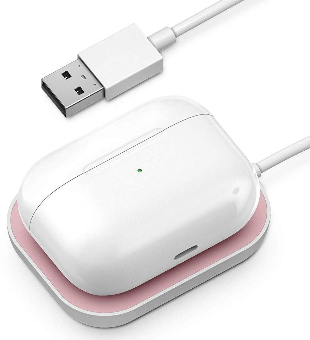 Galvanox Airpods Pro Charger - Apple Airpod Pro Wireless Charging Station (pink)